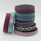 5 meters 25mm Ethnic Elastic #ELA3606 - ACCESSOIRES LEDUC BV
